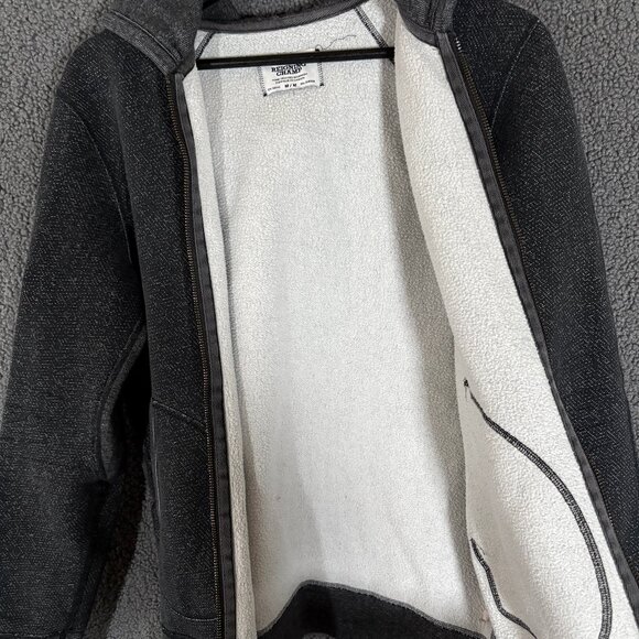 Reigning Champ Tiger Fleece Cotton Full Zip Hoodie - Men's Size M - Gray - Picture 5 of 8